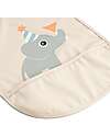 Done By Deer Waterproof Bib with Pocket - Celebration - Sand- OEKO-TEX Certified Waterproof Bibs