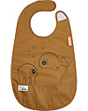 Done By Deer Waterproof Bib with Pocket Sea Friends - Mustard - Velcro Closing Waterproof Bibs