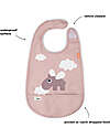 Done By Deer Waterproof Gag with Pocket - Happy Clouds - Powder - OEKO-TEX Certified Waterproof Bibs