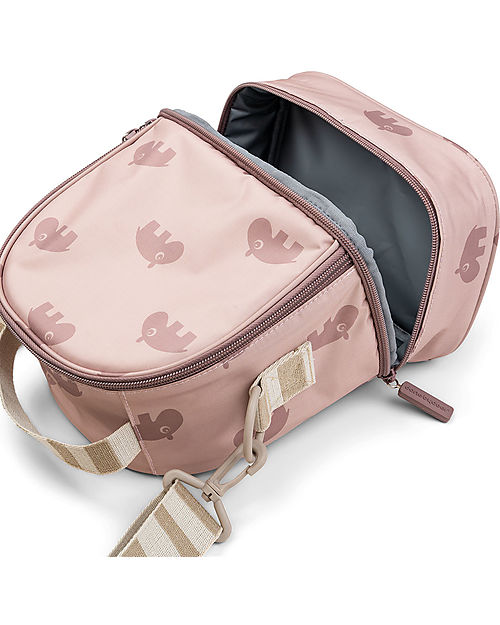 Done By Deer Waterproof Lunch Bag for Kids - Ozzo - Powder - with Adjustable Shoulder Strap Thermal Containers