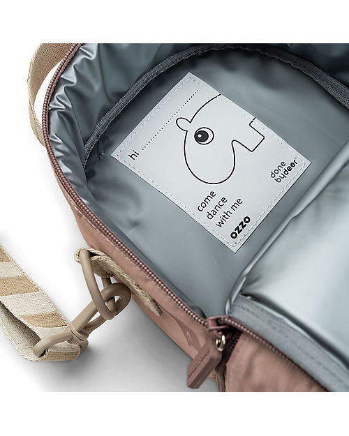 Done By Deer Waterproof Lunch Bag for Kids - Ozzo - Powder - with Adjustable Shoulder Strap Thermal Containers