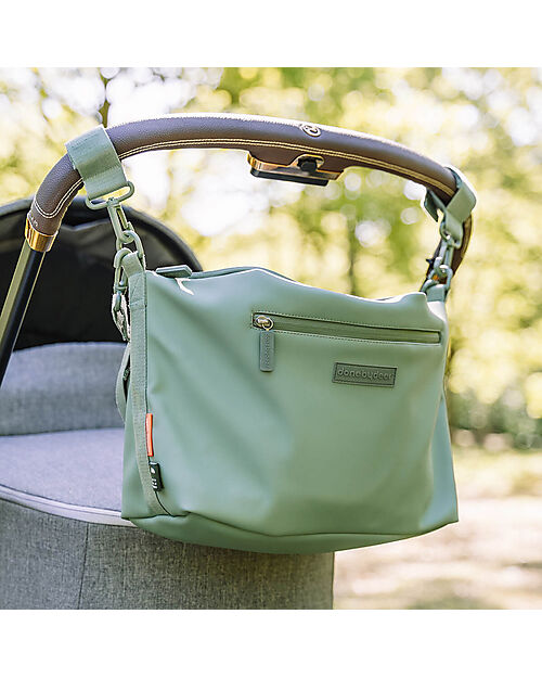 Done By Deer Waterproof Stroller Bag - Green - Hooks Included Organize and Bags