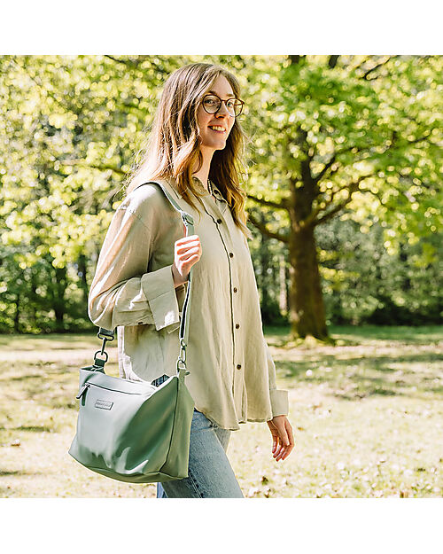 Done By Deer Waterproof Stroller Bag - Green - Hooks Included Organize and Bags