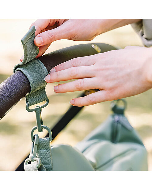 Done By Deer Waterproof Stroller Bag - Green - Hooks Included Organize and Bags
