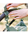Done By Deer Waterproof Stroller Bag - Green - Hooks Included Organize and Bags