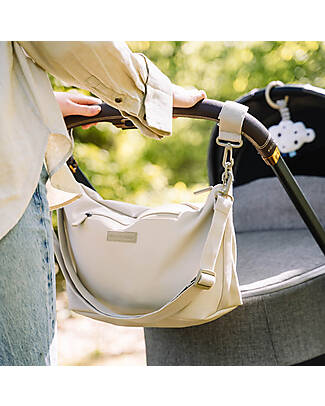 Done By Deer Waterproof Stroller Bag - Sand - Hooks Included Organize and Bags