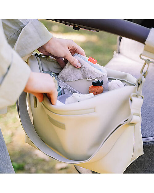 Done By Deer Waterproof Stroller Bag - Sand - Hooks Included Organize and Bags
