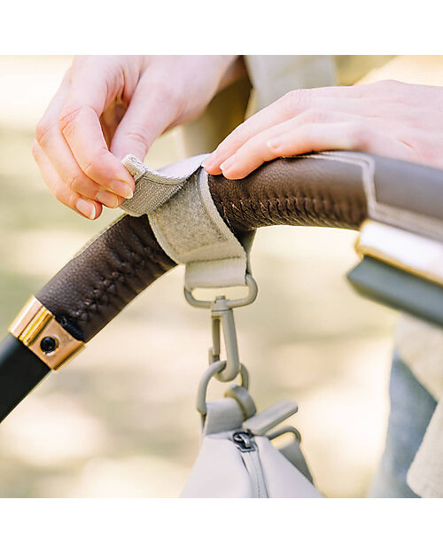 Done By Deer Waterproof Stroller Bag - Sand - Hooks Included Organize and Bags