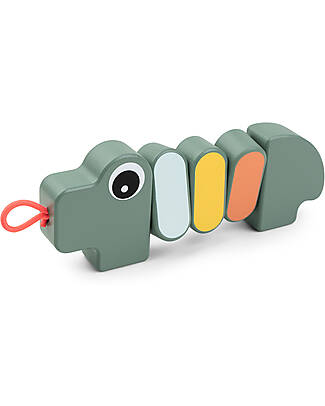 Done By Deer Wooden Twist & Turn Toy - Croco - 6m+ Newborn Toys_