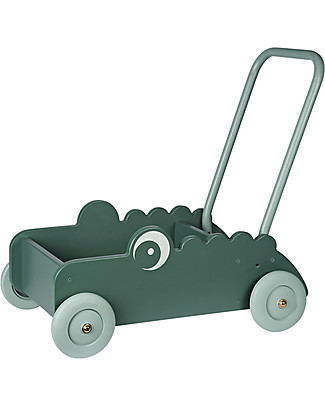 Done By Deer Wooden Walker Croco, Green Wooden Push & Pull Toys