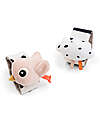 Done By Deer Wrist Rattle 2 Pack - Happy Clouds - Powder - 0+ Rattles