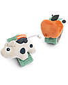 Done By Deer Wrist Rattle Set - Dotti Green - Tiny Farm - 0+ Sensory Games_