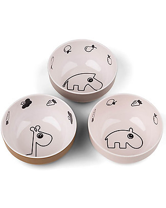 Done By Deer Yummy Mini Bowl - 3-pack - Deer Friends- Powder Bowls & Plates