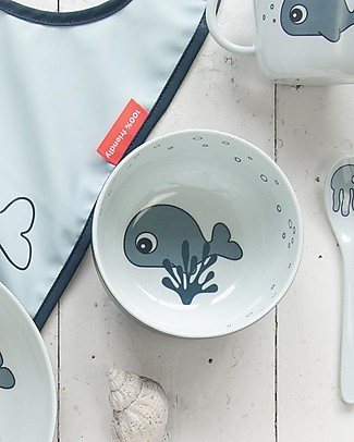 Done By Deer Yummy Mini Bowl Sea Friends - Blue Bowls & Plates