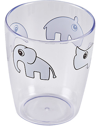 Done By Deer Yummy Mini Glass Deer Friends, Grey - 120 ml Beakers