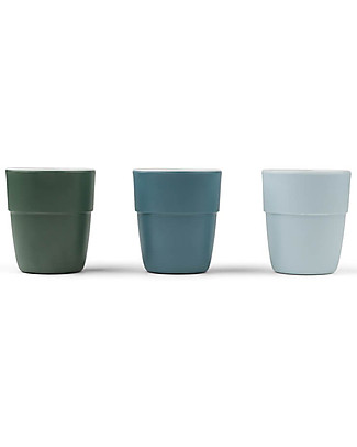 Done By Deer Yummy Mini Mug - 3-pack Deer Friends - Blue Cups & Beakers