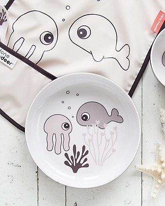 Done By Deer Yummy Mini Plate Sea Friends - Powder Bowls & Plates