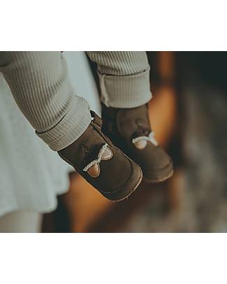 Donsje Acorn Boots - Dark Brown - 100% Leather - For The First Steps! Shoes