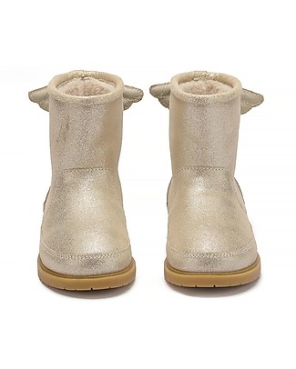 Donsje Angela Leather Booties - Silver Metallic - Wool Lining Shoes