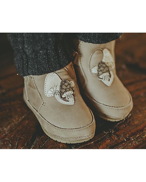 Donsje Baby Leather Mush Shoes - Mushroom - Truffle Shoes