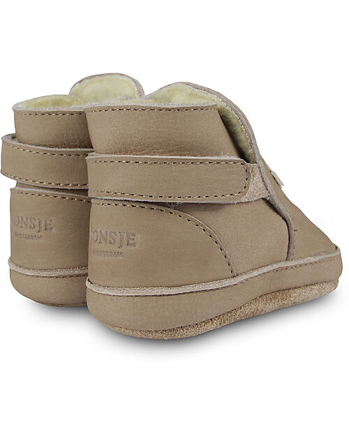 Donsje Baby Leather Mush Shoes - Mushroom - Truffle Shoes