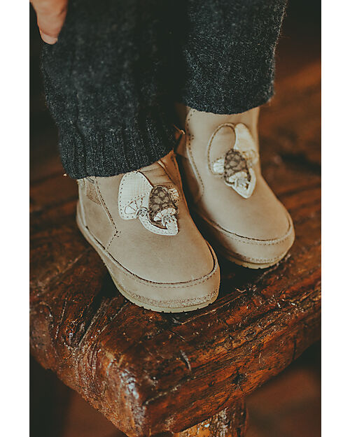 Donsje Baby Leather Mush Shoes - Mushroom - Truffle Shoes