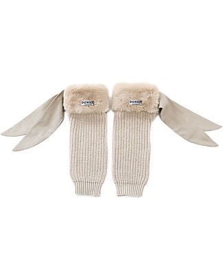 Donsje Fida Legwarmers - Light Teddy - 100% Cotton Socks