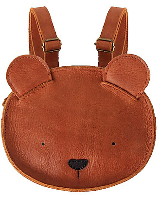 Donsje Kapi Classic Backpack - Bear - 100% Premium Leather Messenger and Family Bags