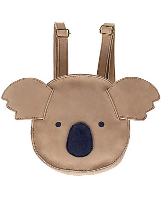Donsje Kapi Classic Backpack - Koala - 100% Premium Leather Kindergarten Backpacks
