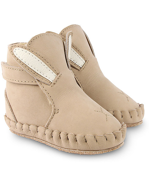 Donsje Kapi Classic Nubuck Leather Booties - Bunny - for First Steps! Shoes