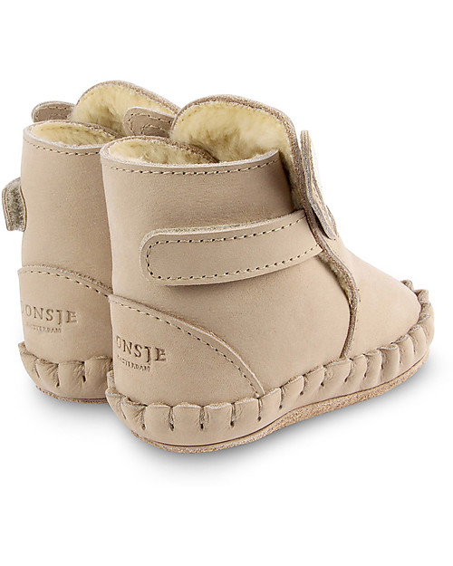 Donsje Kapi Classic Nubuck Leather Booties - Bunny - for First Steps! Shoes