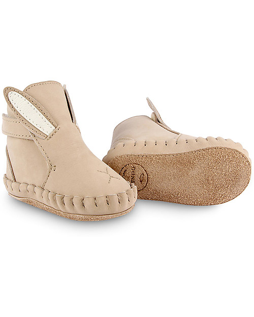 Donsje Kapi Classic Nubuck Leather Booties - Bunny - for First Steps! Shoes