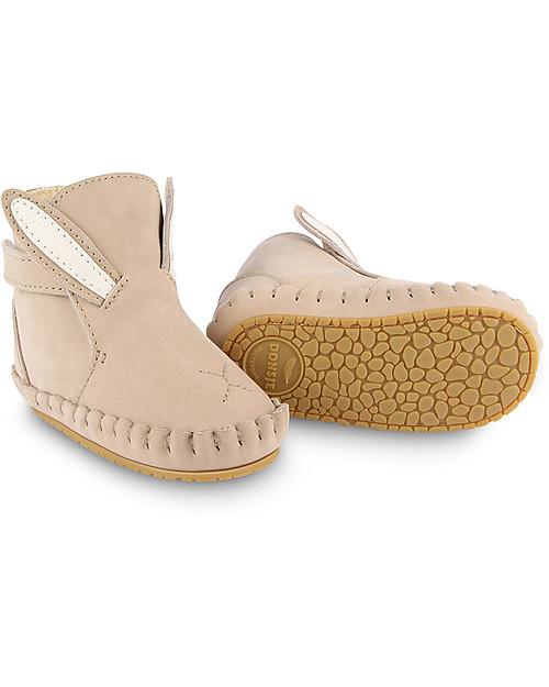 Donsje Kapi Classic Nubuck Leather Booties - Bunny - for First Steps! Shoes