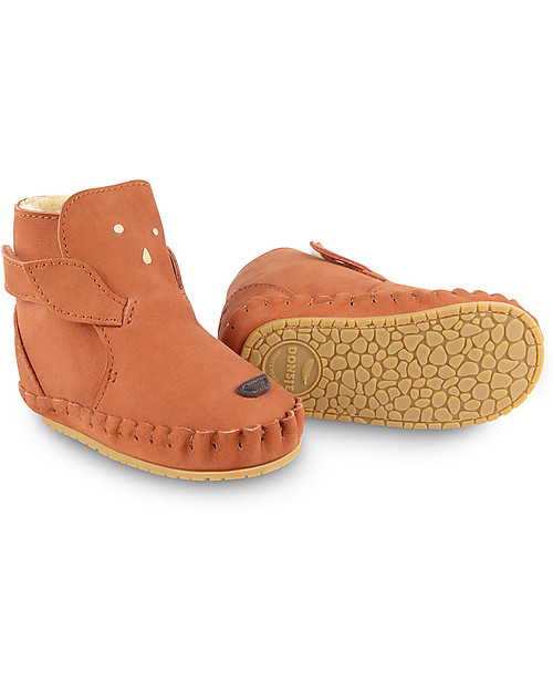 Donsje Kapi Classic Nubuck Leather Booties - Deer - for First Steps! Shoes