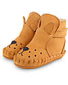 Donsje Kapi Classic Nubuck Leather Booties - Lion - for First Steps! Shoes