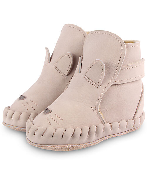 Donsje Kapi Classic Nubuck Leather Boots - Cat - Lilac -  for First Steps! Shoes