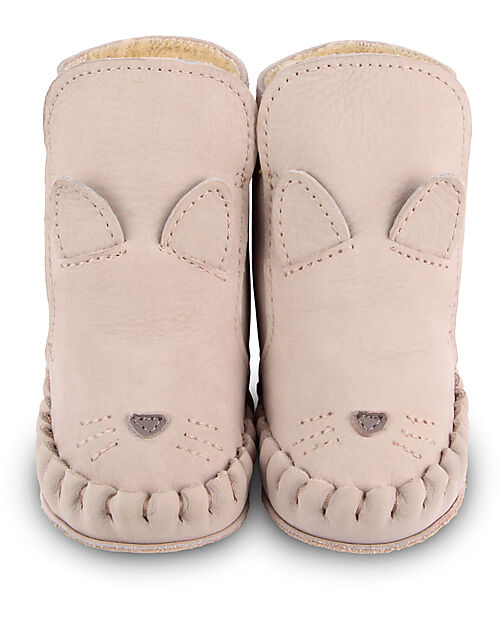 Donsje Kapi Classic Nubuck Leather Boots - Cat - Lilac -  for First Steps! Shoes