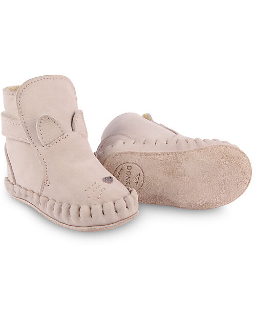 Donsje Kapi Classic Nubuck Leather Boots - Cat - Lilac -  for First Steps! Shoes