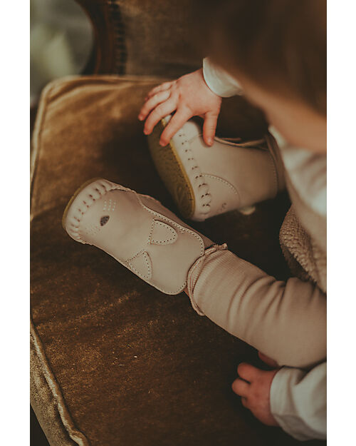 Donsje Kapi Classic Nubuck Leather Boots - Cat - Lilac -  for First Steps! Shoes