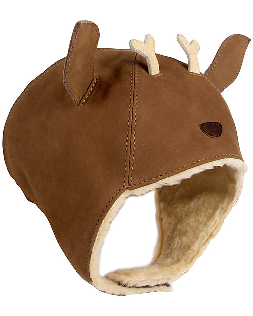Donsje Kapi Hat - Stag - Nubuck Leather Winter Hats