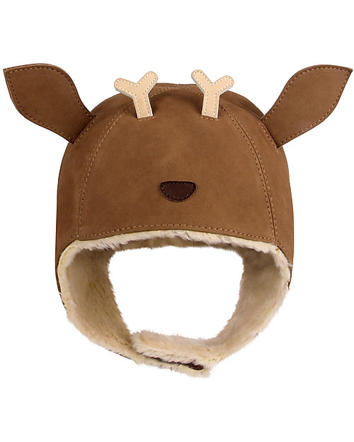 Donsje Kapi Hat - Stag - Nubuck Leather Winter Hats
