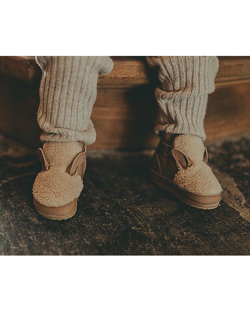 Donsje Leather Boots - Beige - For The First Steps! Shoes