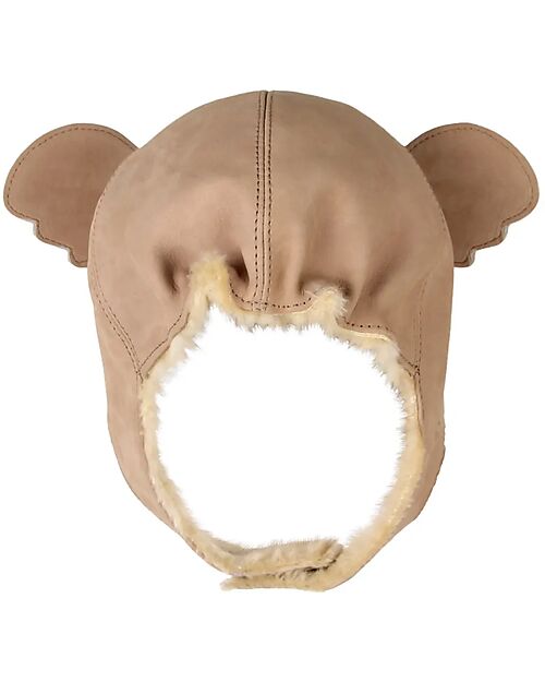 Donsje Leather Kapi Classic Hat - Koala - with Ears Winter Hats