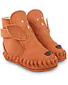 Donsje OUTLET - Kapi Classic Nubuck Leather Booties - Deer - for First Steps! - Showroom Sample Shoes