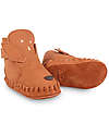 Donsje OUTLET - Kapi Classic Nubuck Leather Booties - Deer - for First Steps! - Showroom Sample Shoes