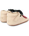 Donsje OUTLET - Nanoe Leather Baby Shoe - Cherry - Velcro Fastening Strap - Showroom Sample Shoes