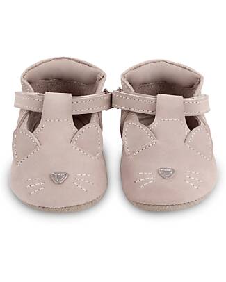 Donsje Heidi Nubuck Leather Baby Shoes - Buttercup Gold Metallic