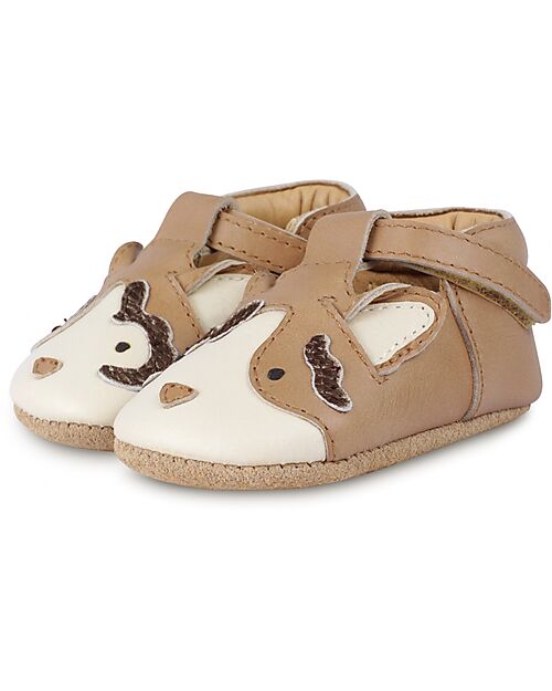 Donsje Spark Exclusive Leather Shoes - Calico Cat - Velcro Closure Sandals