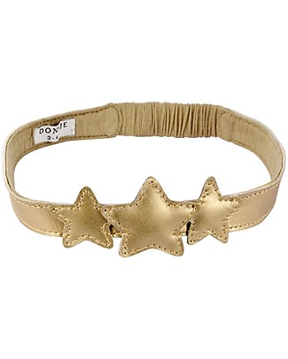 Donsje Starry Headband - Champagne Metallic - Leather Hair Accessories