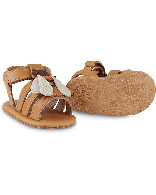 Donsje Tuti Sky Leather Baby Sandal - Honey Bee - Elegant and High Quality! Sandals